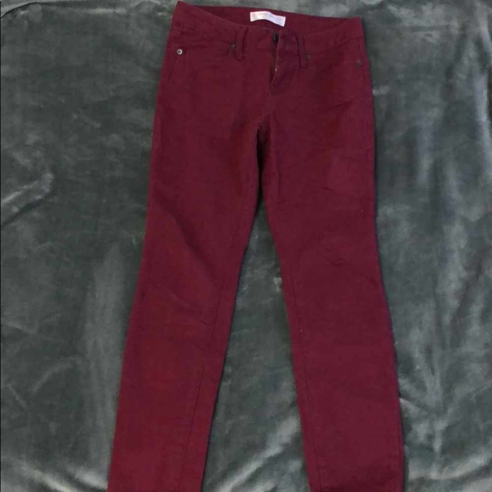 Maroon jeans